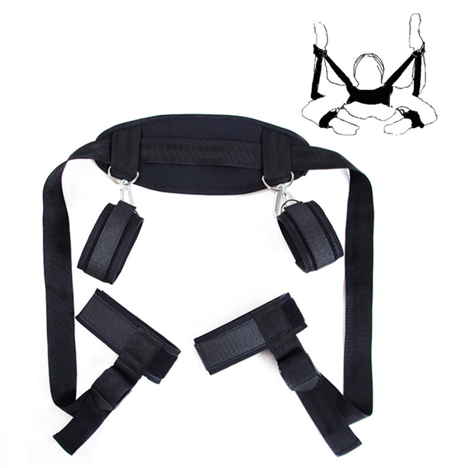 Adult Sex Games Accessories Bed Bondage Restraints Neck Hand Ankle Cuff Straps