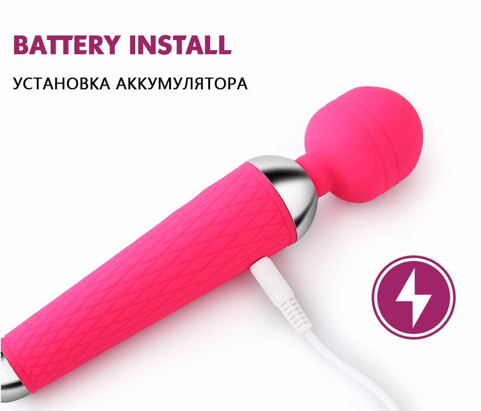 Personal Wand Massager in rose Red