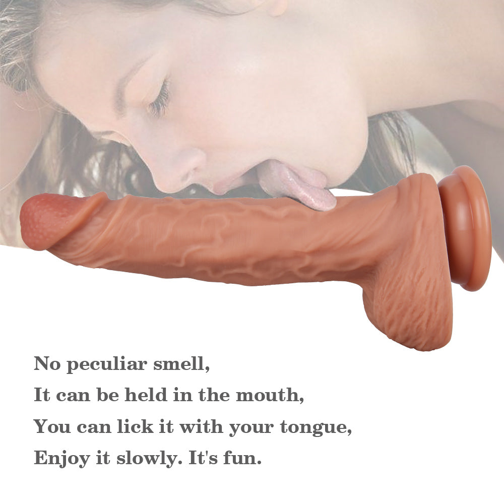 9 inch thick realistic dildo