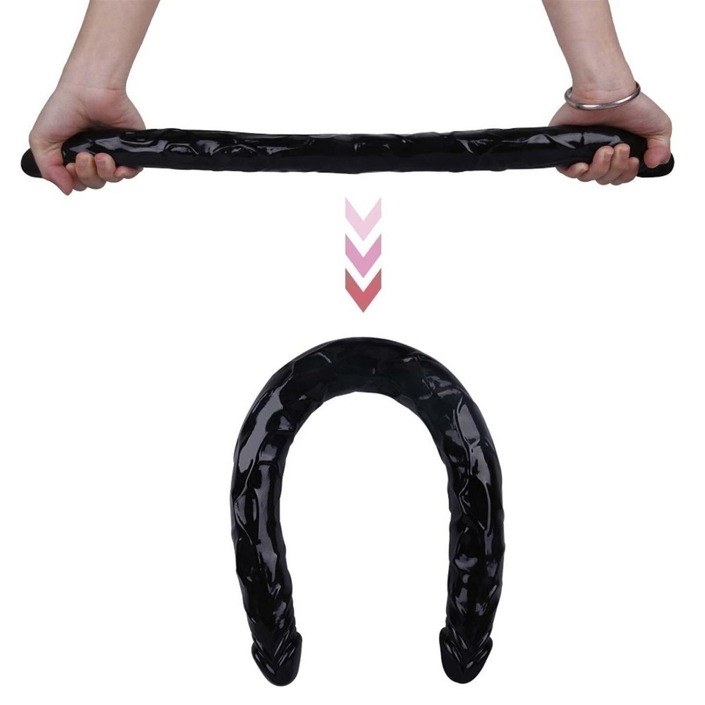 Double ended dildo for Women Realistic 21.56 inch Super Long Bendable dildo sex toys for Women Pleasure Beginners Soft massage wand for Couple