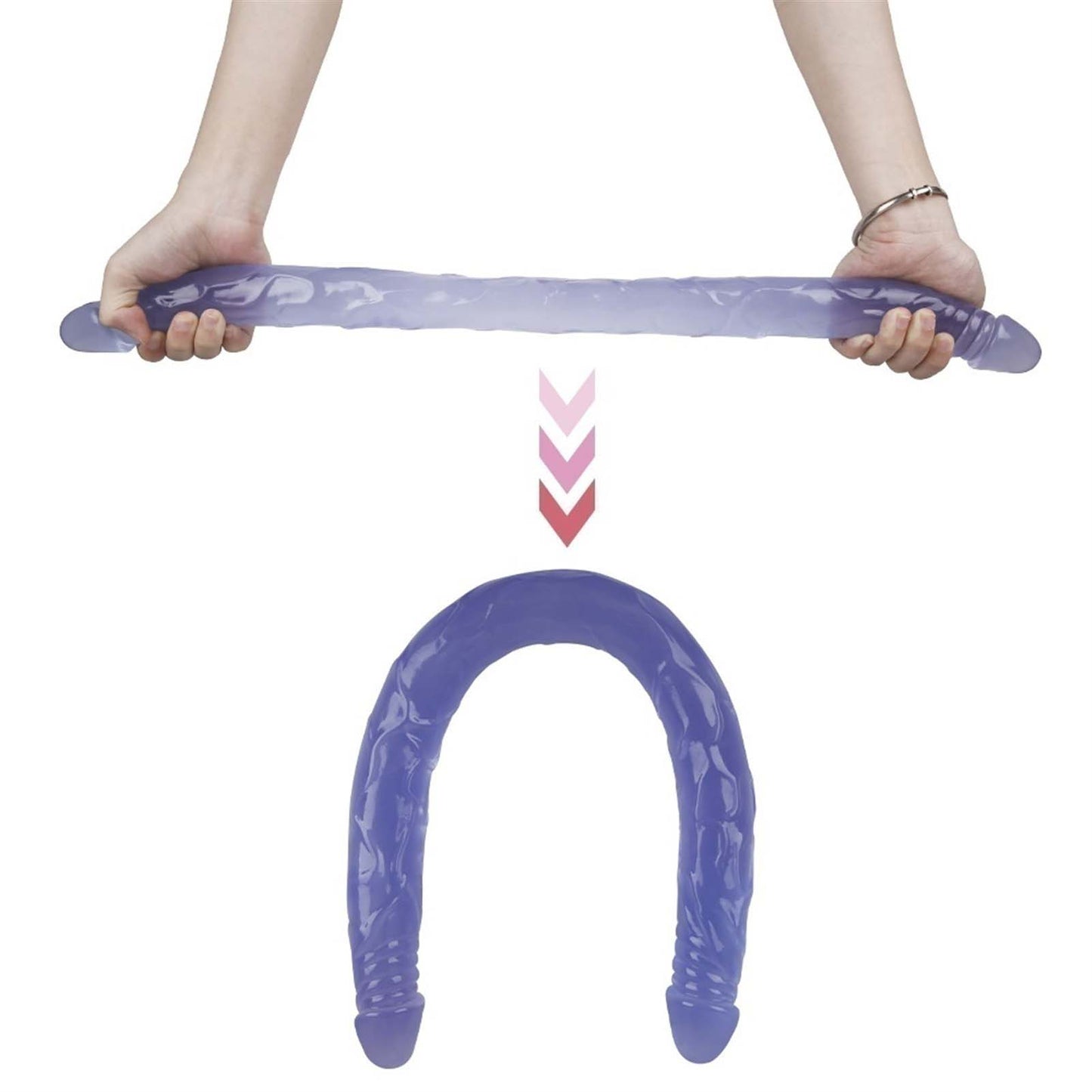 Double ended dildo for Women Realistic 21.56 inch Super Long Bendable dildo sex toys for Women Pleasure Beginners Soft massage wand for Couple