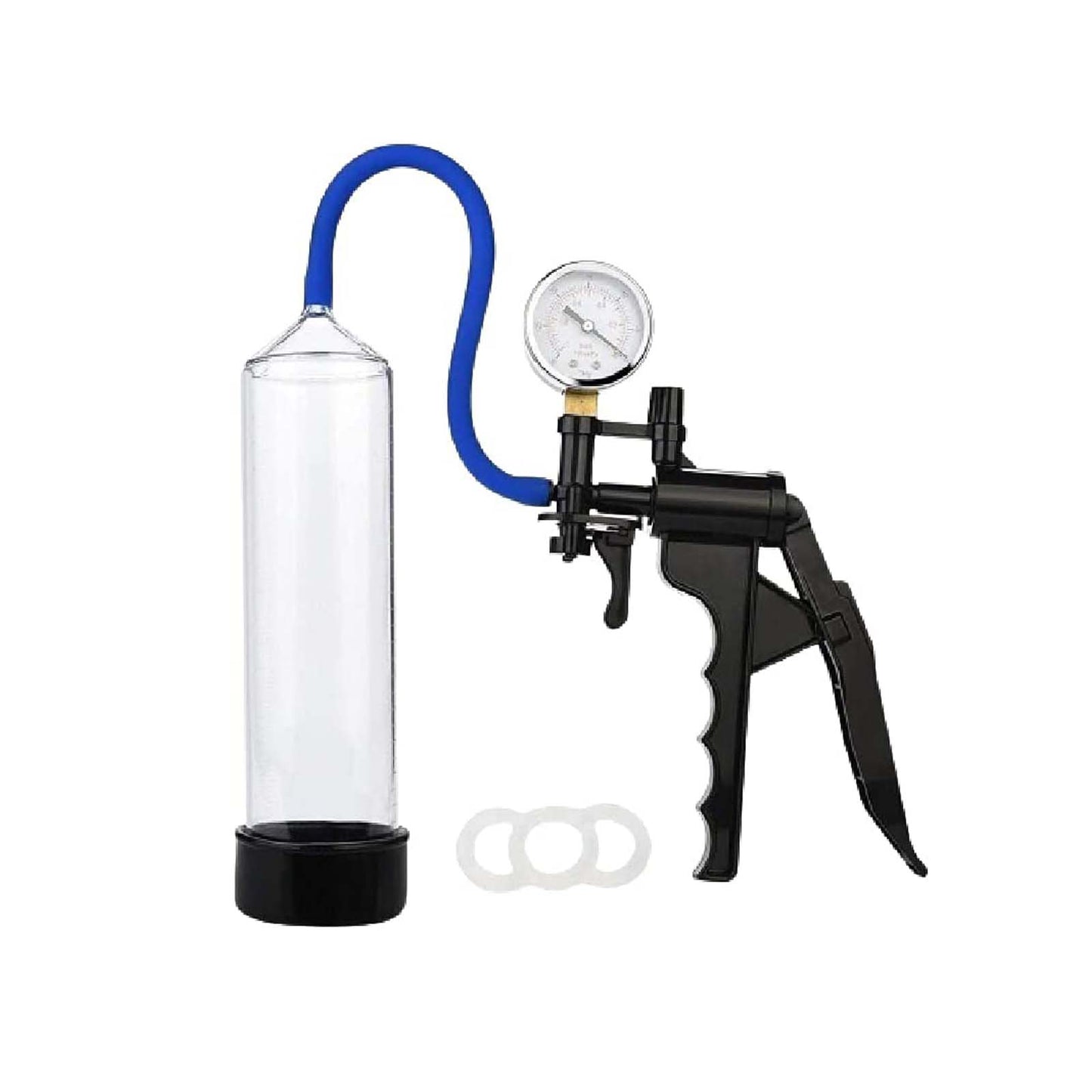 12-inch Penis Pumps for Men Manual with Digital Pressure Gauge Penile Enlarger Rings,Enlargement Extender Exerciser Delay Training ,Transparent Massage Tools,Best Gift for Husband Boyfrien