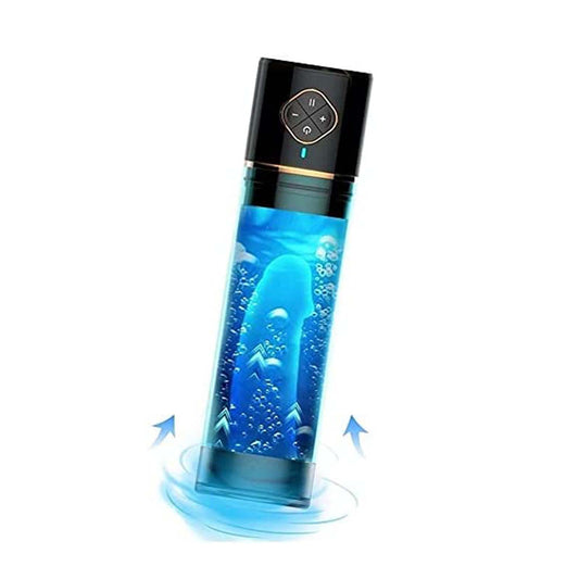 Electric Penis Pumps for Men Enlargement Extension Vacuum Suction Cups Water Bath Exercise Massager Delay Training Time Vacuum Extender Growth Device