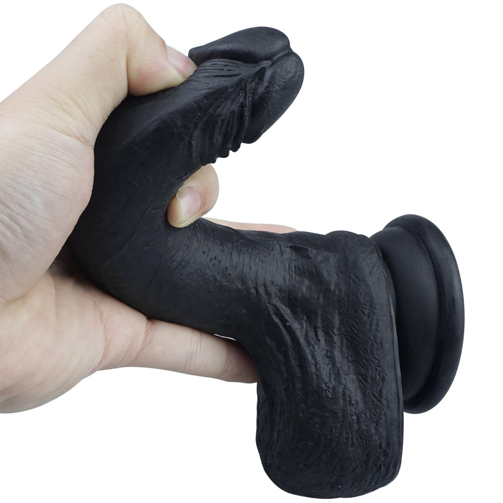 Black Realistic Suction Cup Dildo