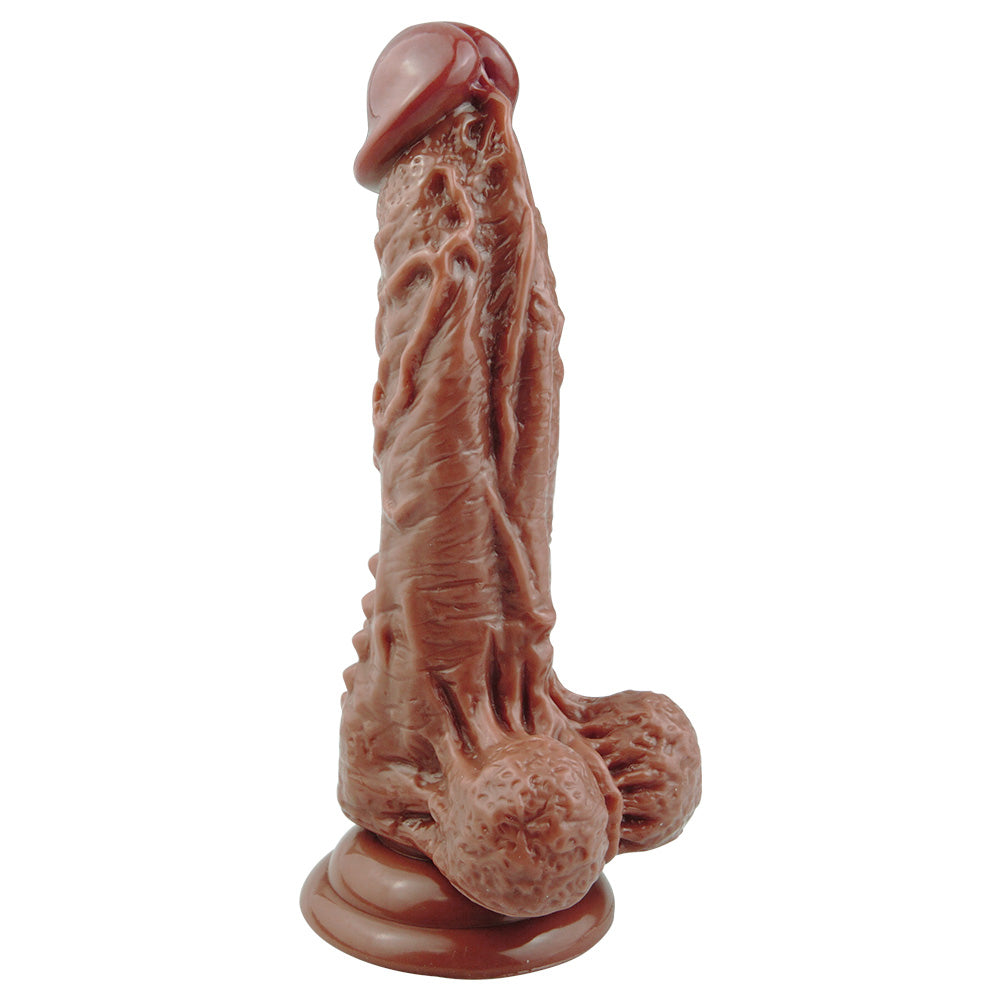 7 Inch Bendable Real-Feel Dildo With Balls