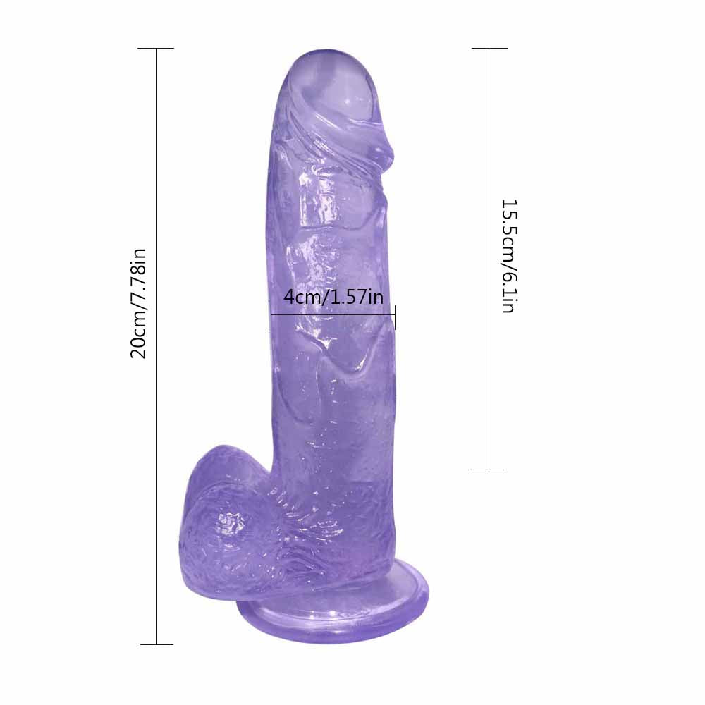 Dildo with Suction Cup 7 inch Dildo Realistic Thrusting Handsfree Massage Tools Dildos Soft Flexible Magic Wand for Women Female Couples