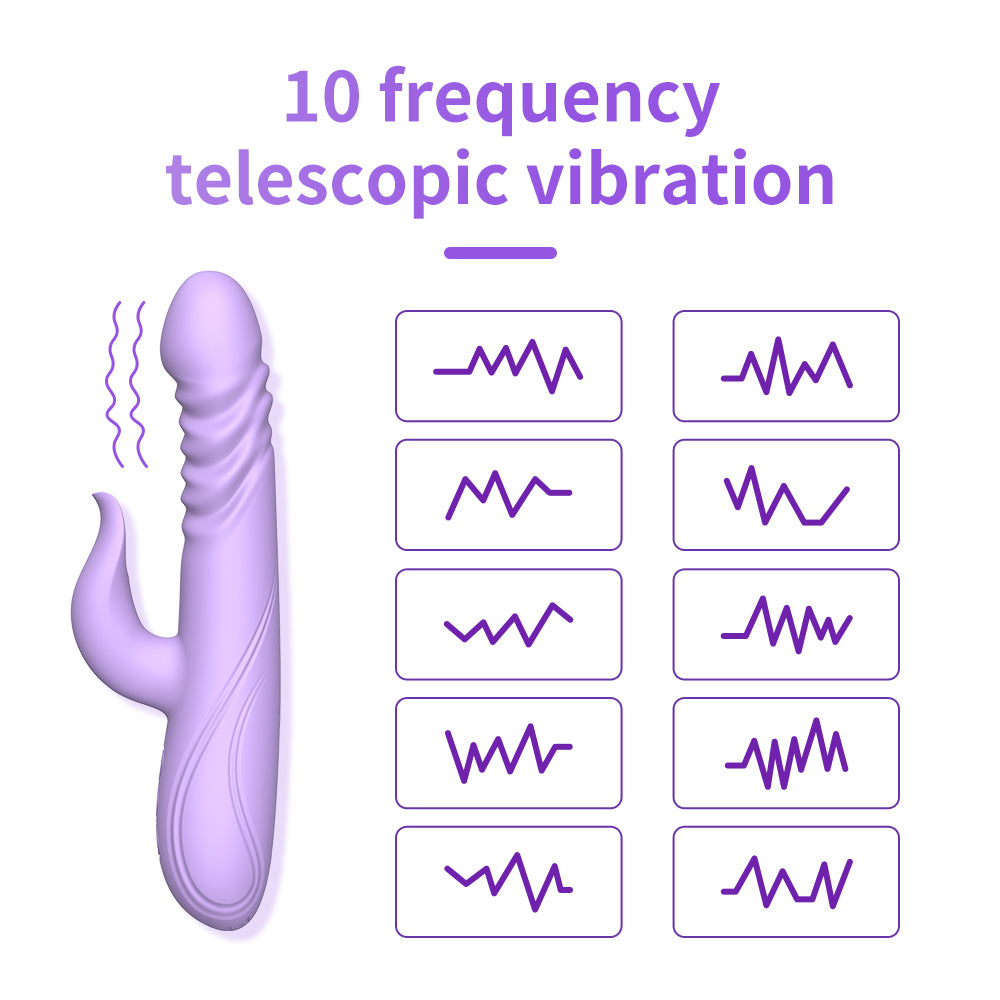 Fully automatic telescopic flapping vibrator