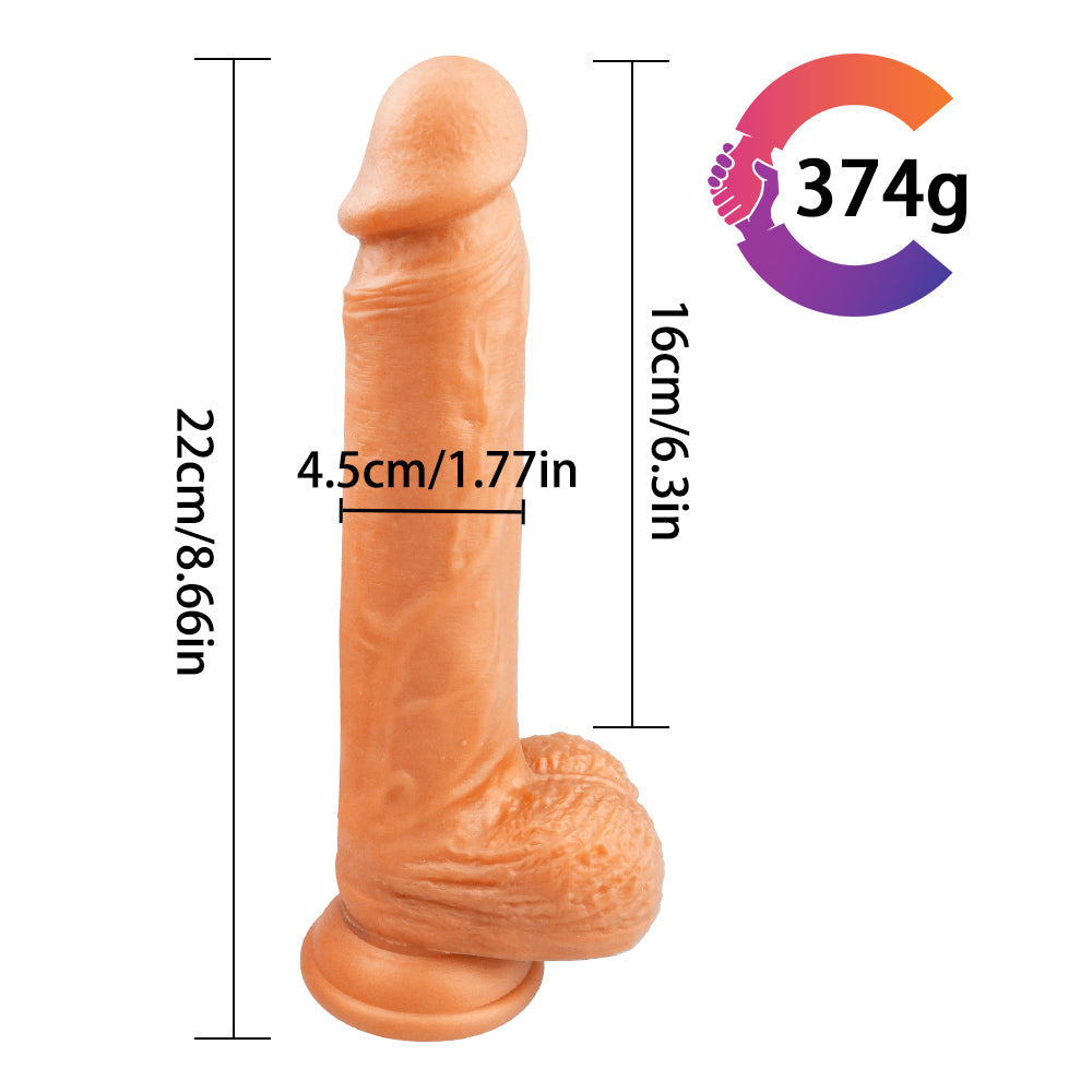 8 Inch Perfect Dildo in Flesh