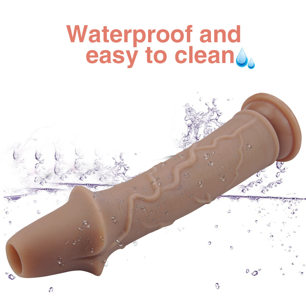 9.6 inch silicone flexible dildo