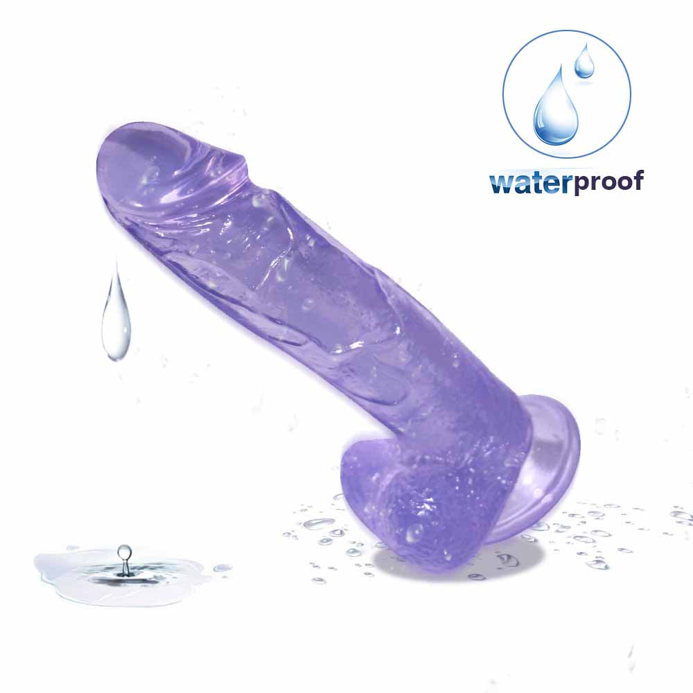 Dildo with Suction Cup 7 inch Dildo Realistic Thrusting Handsfree Massage Tools Dildos Soft Flexible Magic Wand for Women Female Couples