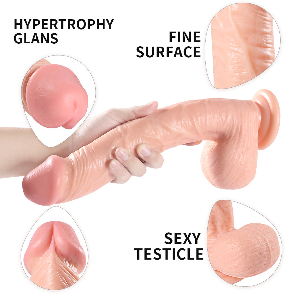 Extra Long 13 Inch Flexible Realistic Dildo