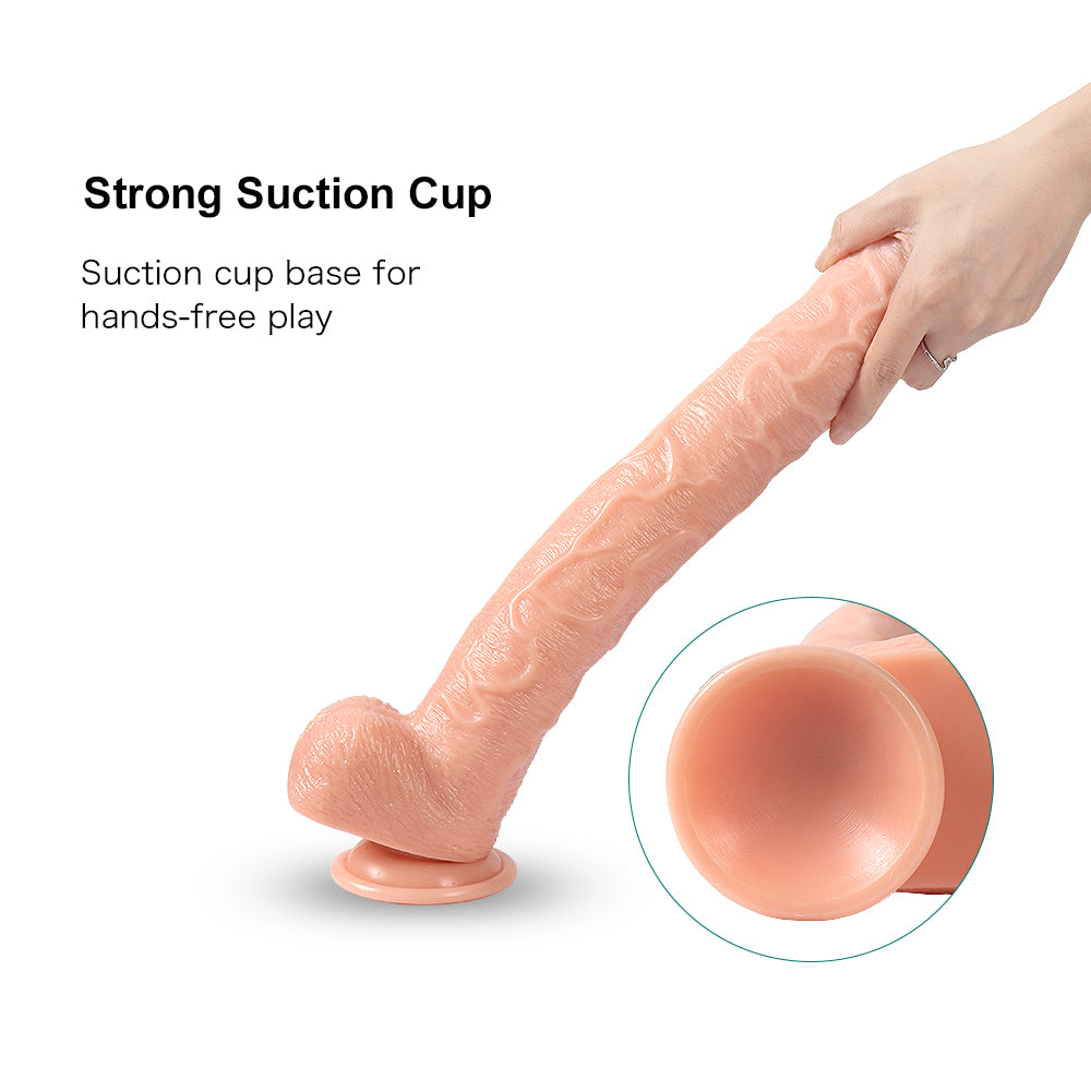 Basic 14 inch Realistic Dildo