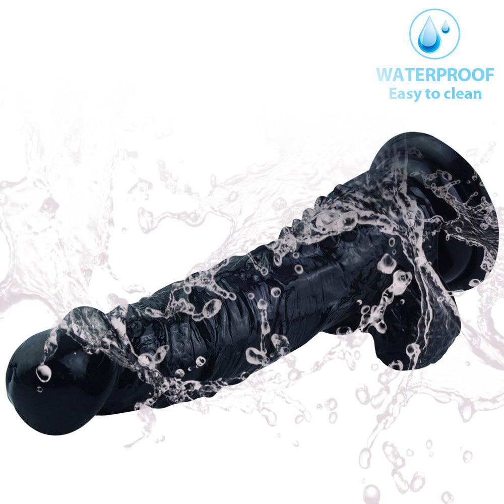 7 Inch Bendable Real-Feel Dildo With Balls