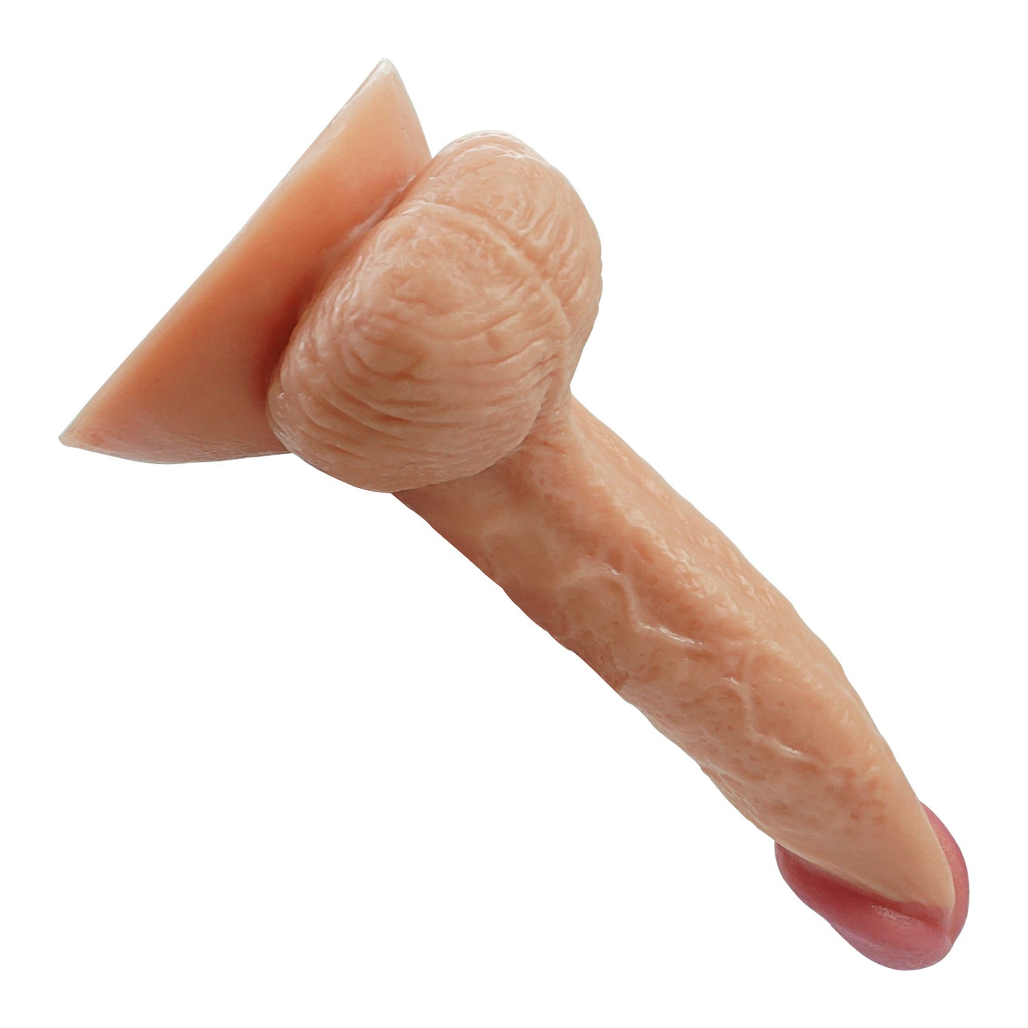 8 Inch Bendable Real-Feel Dildo With Balls