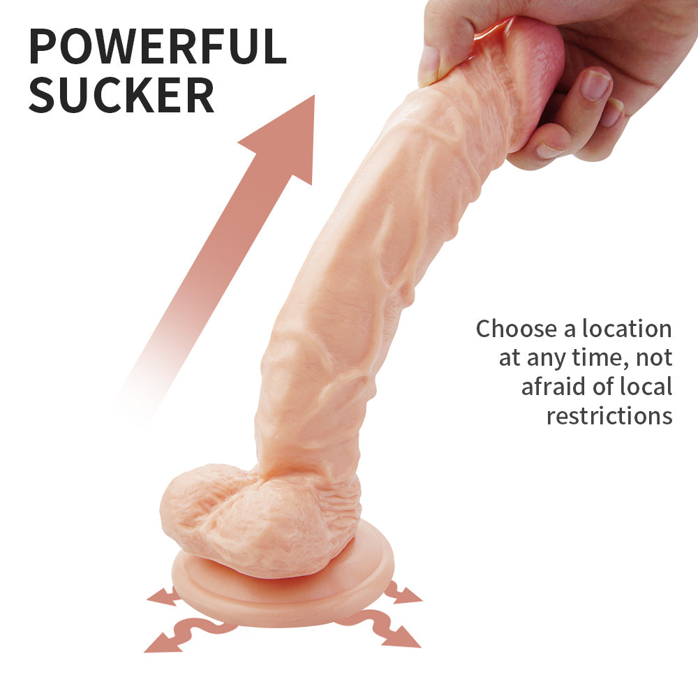 10 Inch Soft dildo in flesh