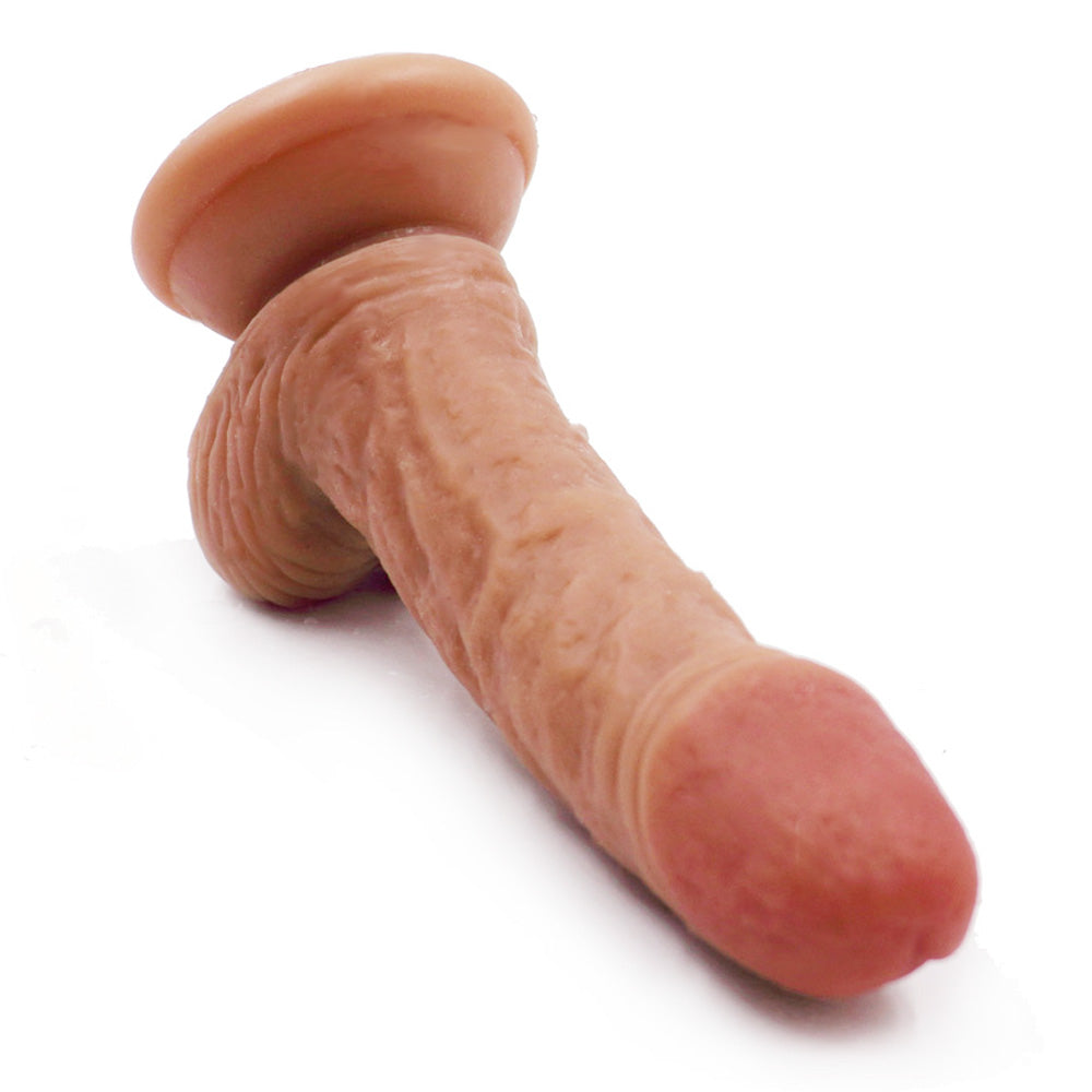 6 inch Waterproof Dildo - Brown