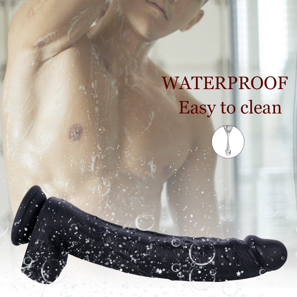 11 Inch Extra-Thick Realistic Dildo With Balls