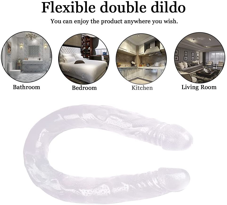 Double ended dildo for Women Realistic 21.56 inch Super Long Bendable dildo sex toys for Women Pleasure Beginners Soft massage wand for Couple