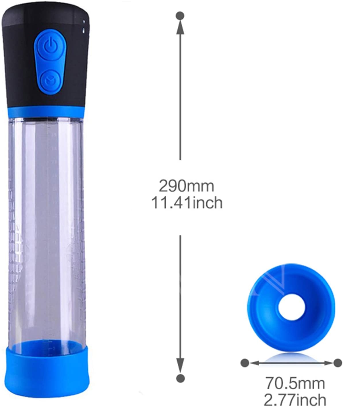 Men's Electric Penis Pump Vacuums Enlargement Pump Improve Erectile Dysfunction Penis Water Pump Increase Size and Prolong Exercise time for Men Sex toys