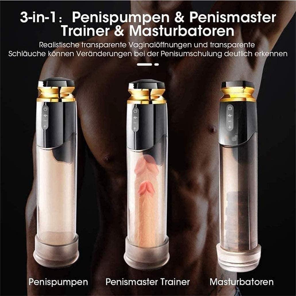 Male Automatic Penis Pump for Men Delay Trainer Enlargement Pumps increase penile Size Vacuum Pump Water Bath Exercise Erectile Pump