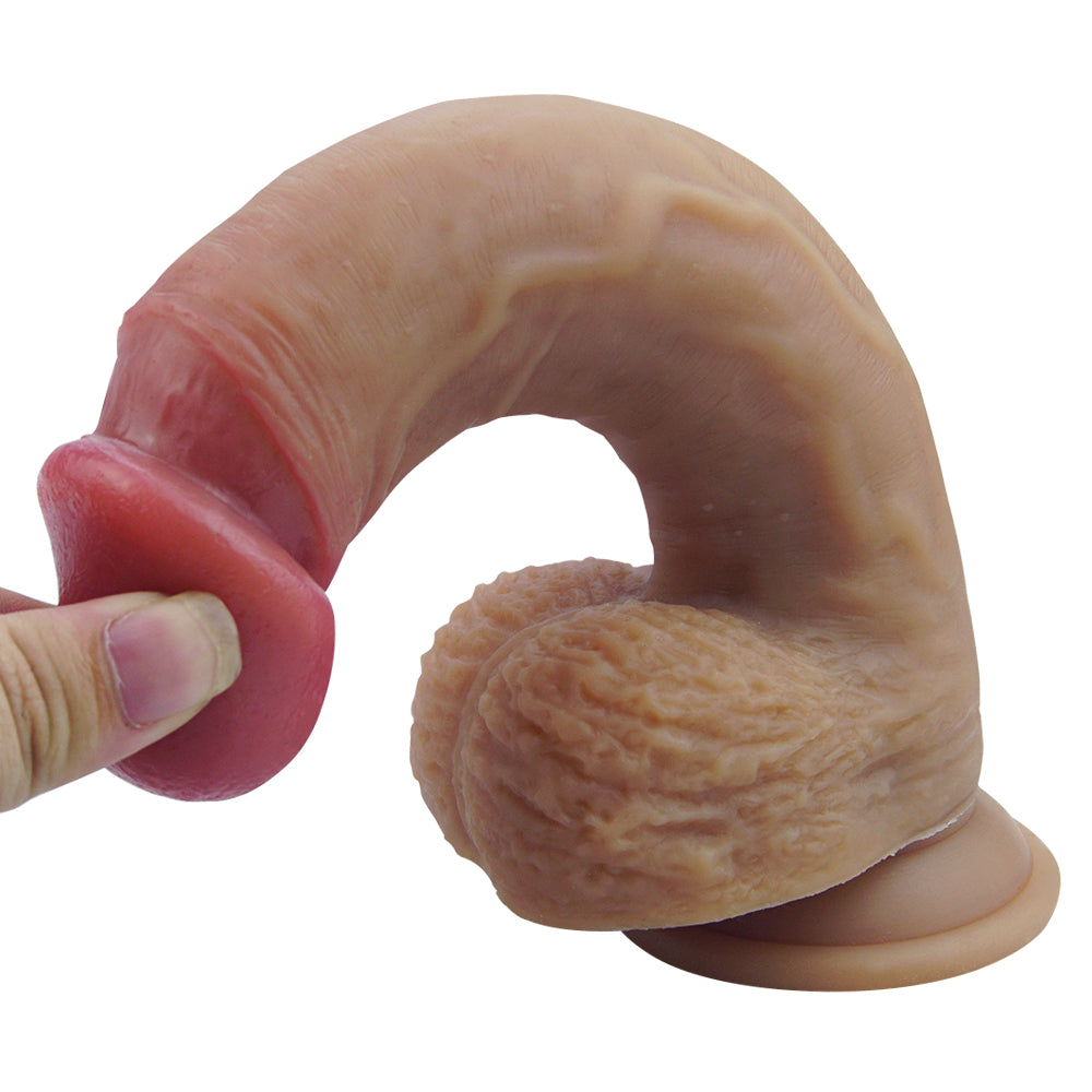 8 Inch Curved Suction Cup Dildo - Ultra Real Feel