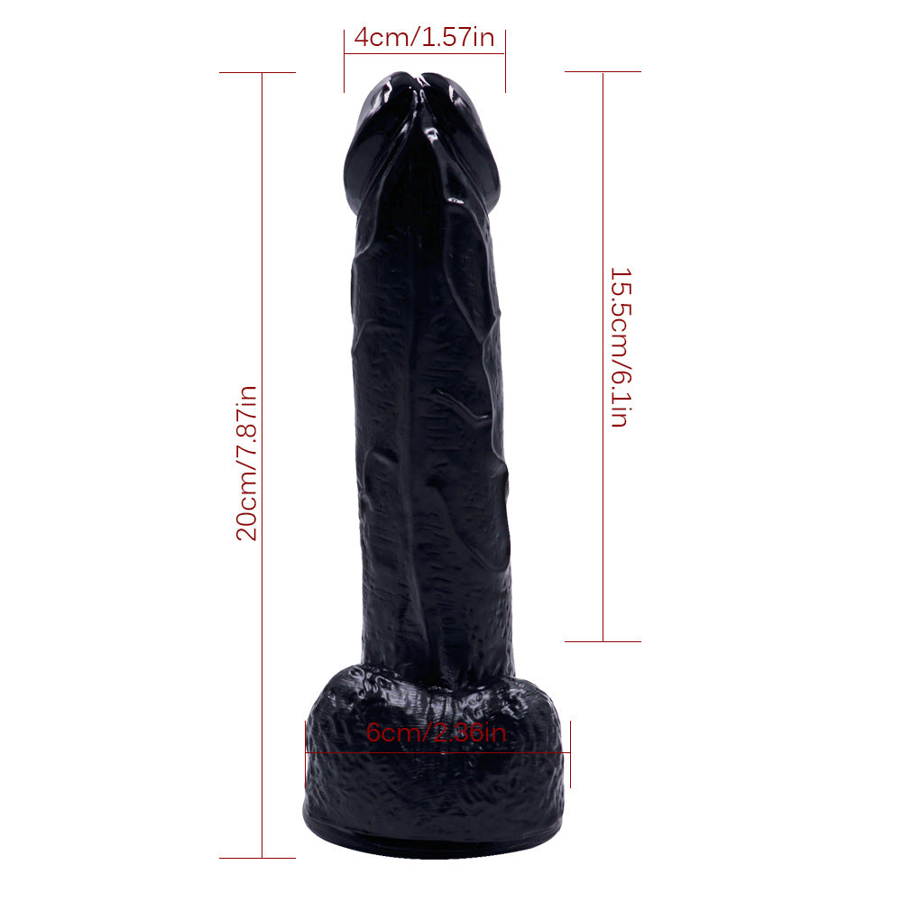 Dildo with Suction Cup 7 inch Dildo Realistic Thrusting Handsfree Massage Tools Dildos Soft Flexible Magic Wand for Women Female Couples