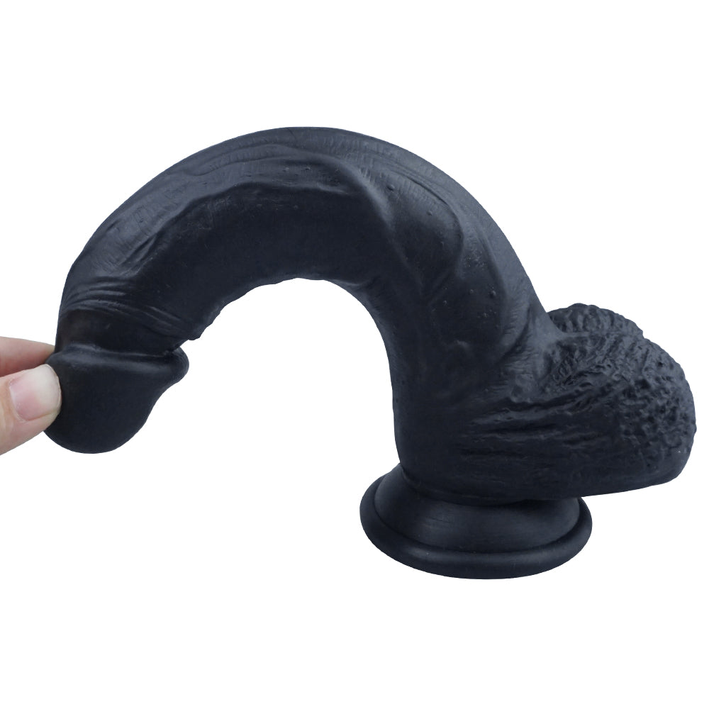 8 Inch G Spot Realistic Dildo in Black