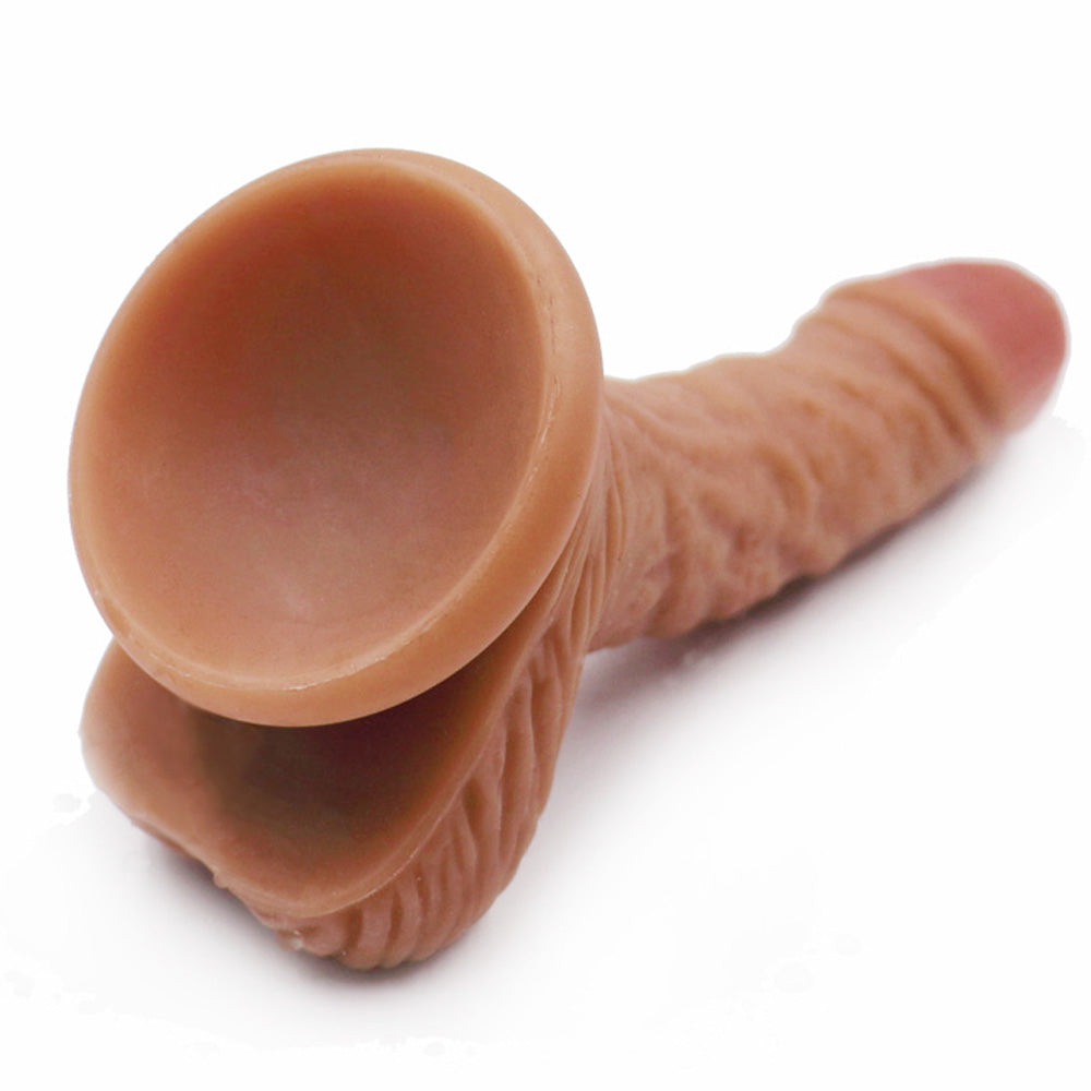 6 inch Waterproof Dildo - Brown