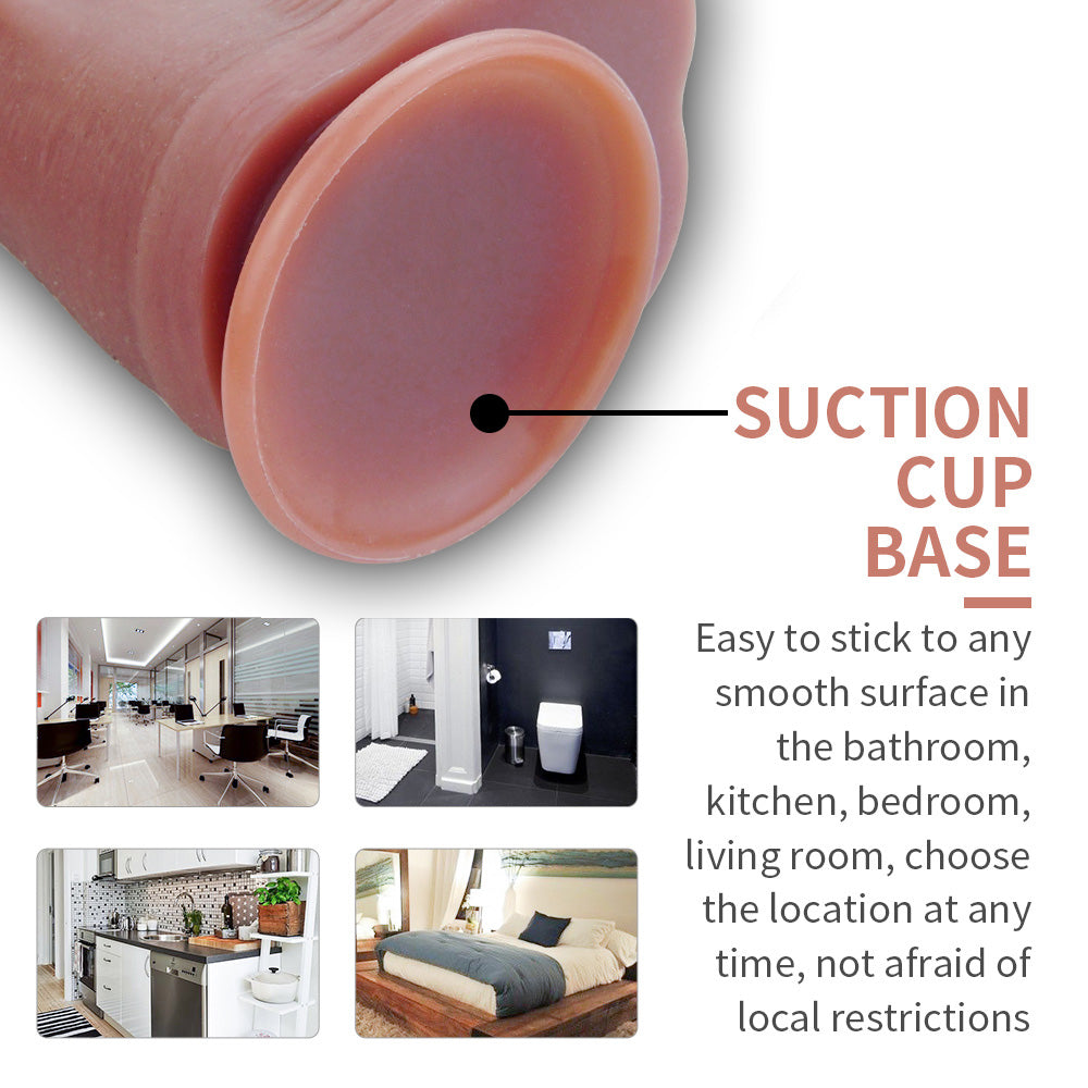 14.5 inch Extra Long Double Layer Silicone Dildo