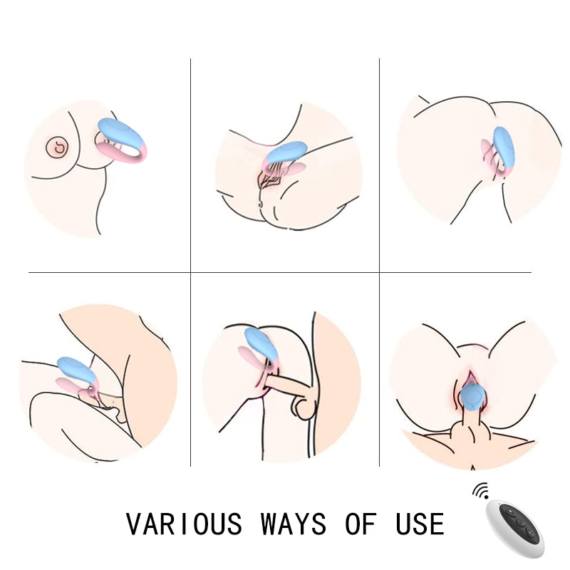 Remote control invisible clitoral stimulator