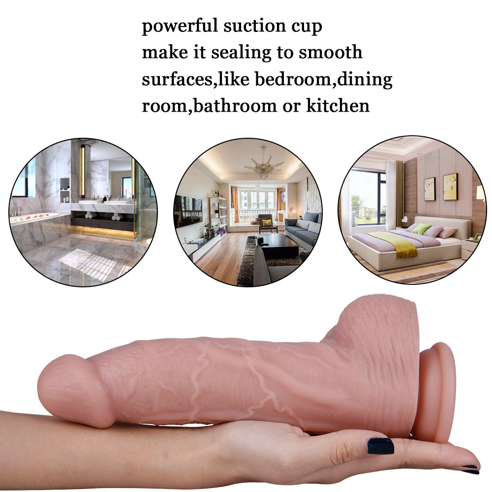 9 inch Silicone Suction Cup Dildo