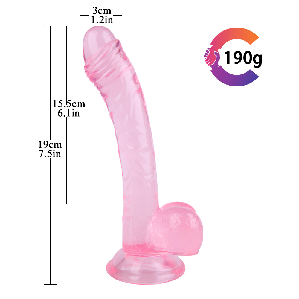 7 Inch small flexible dildo