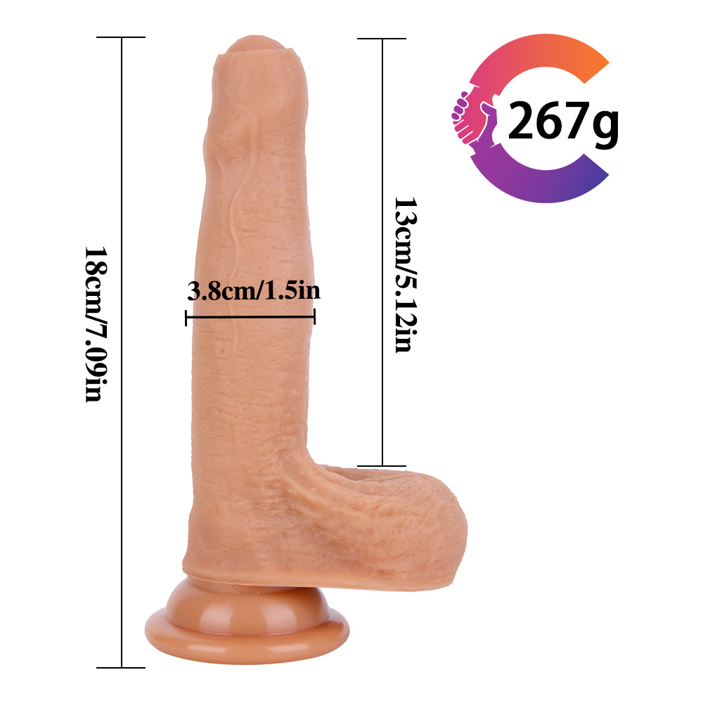 Small 7 inch Silicone Dildo