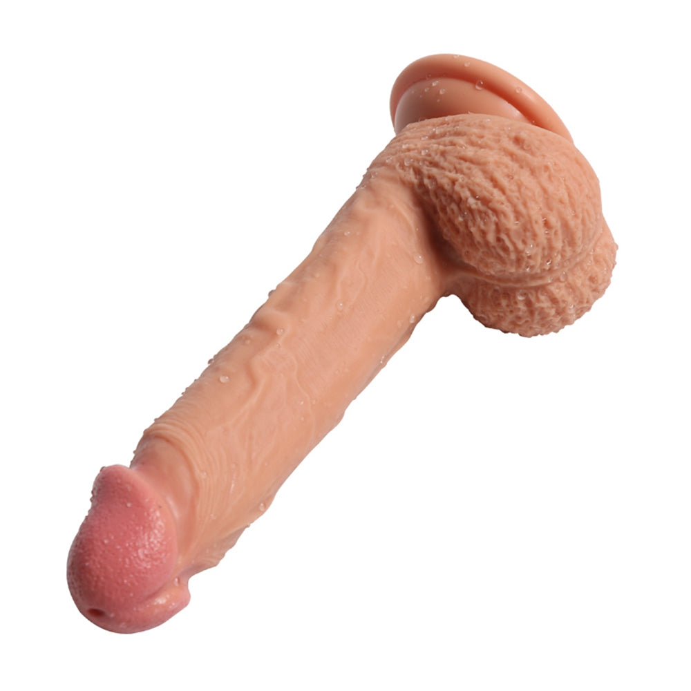 Lifelike Suction Cup Dildo with Balls