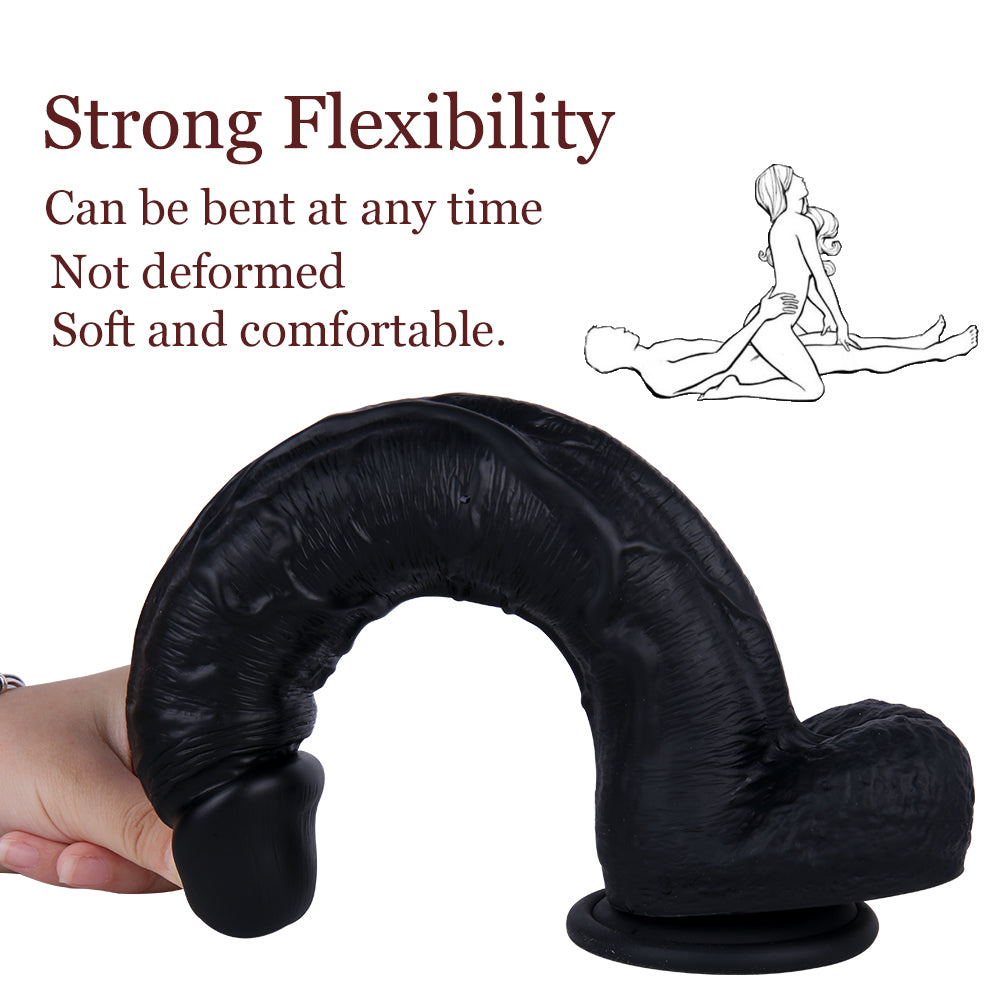 11 Inch Extra-Thick Realistic Dildo With Balls