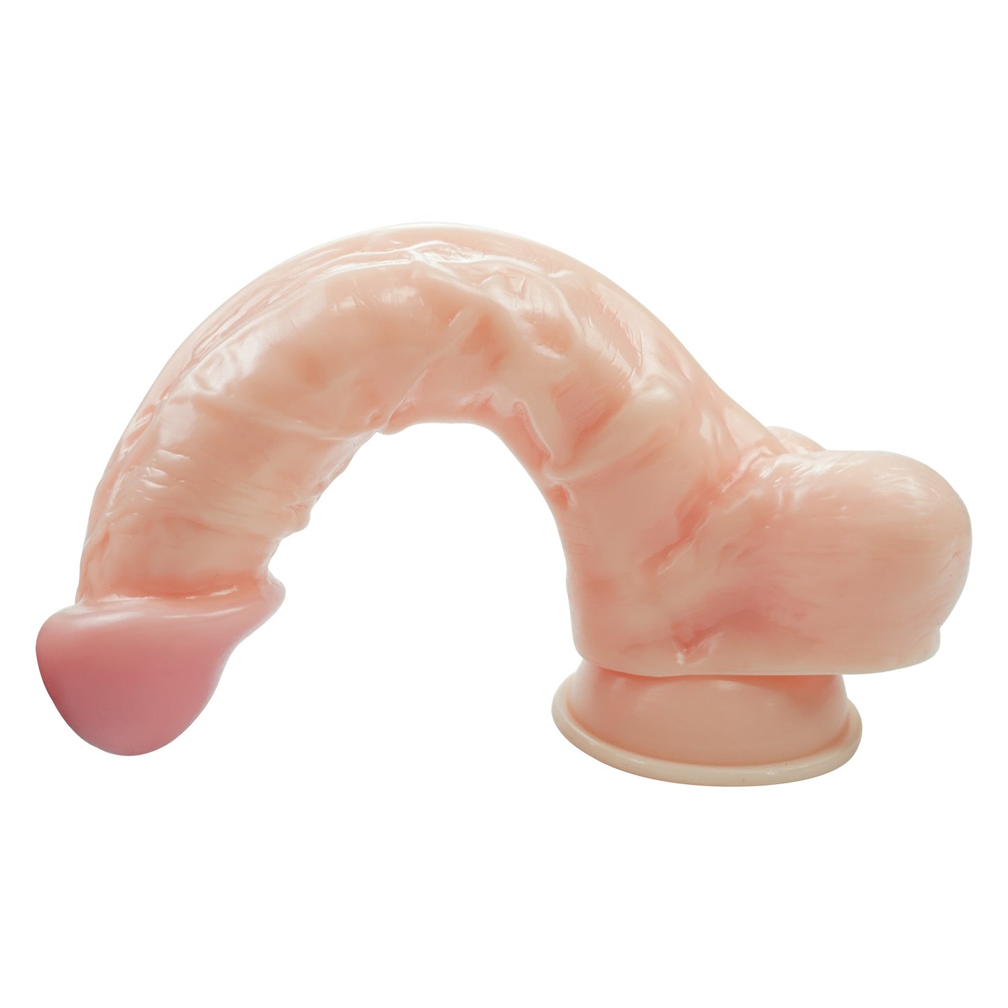 9 Inch Curved Sucker G-Spot Dildo