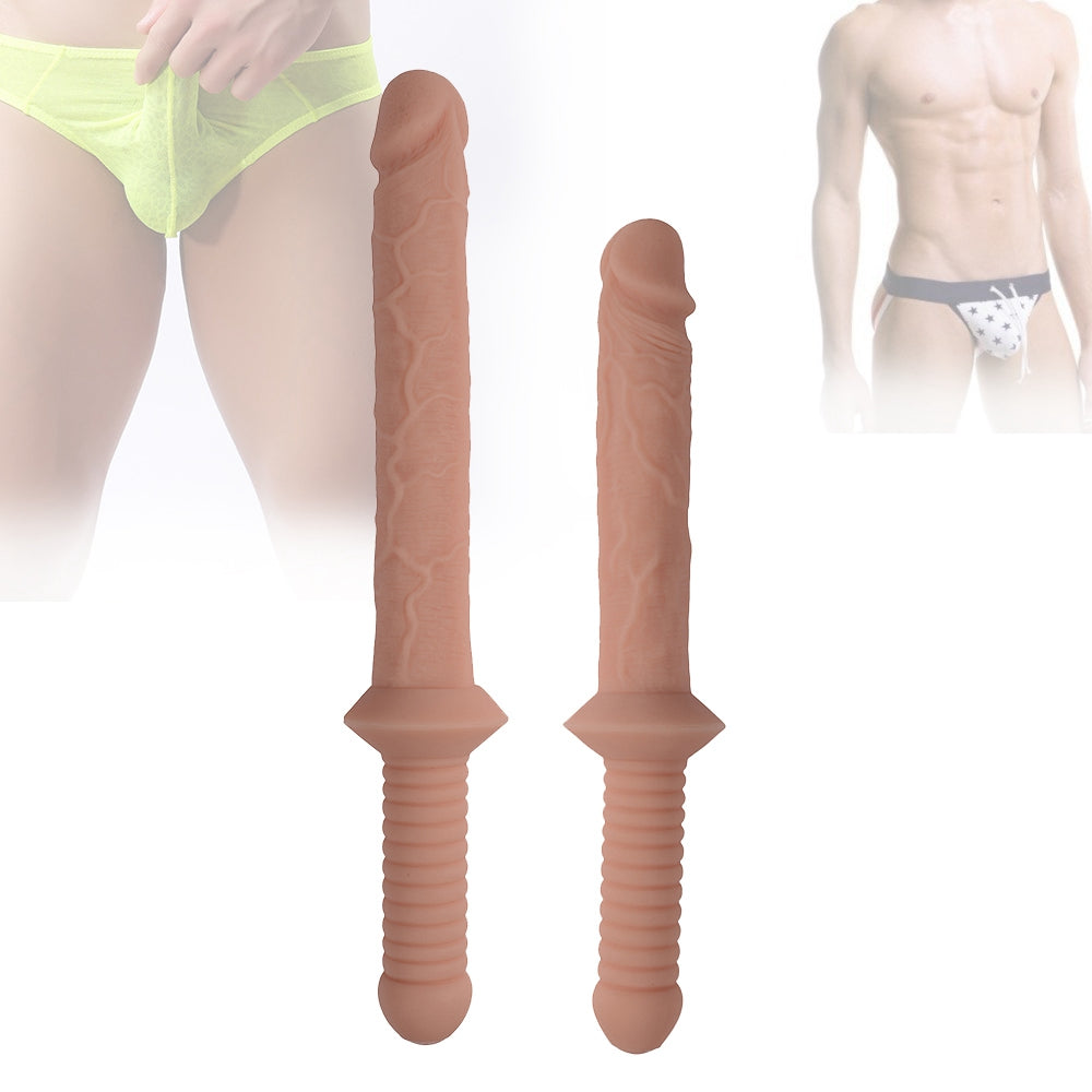 Double-ended soft massage stick