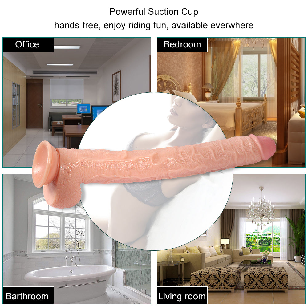 Basic 14 inch Realistic Dildo