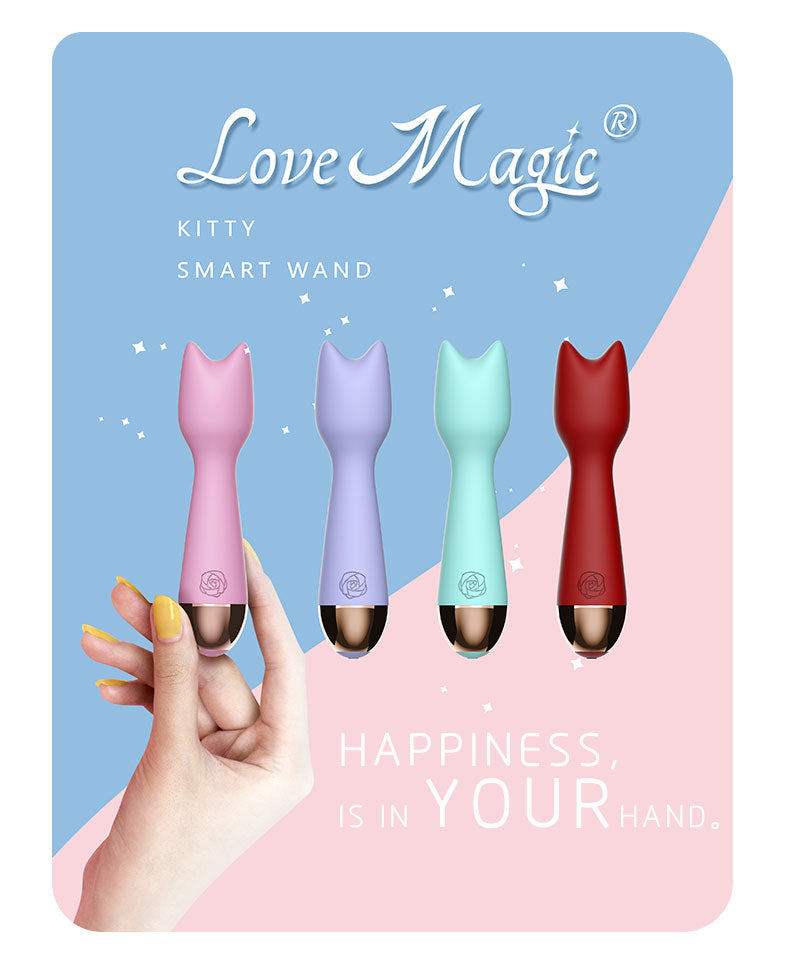 Cute cat head vibrator