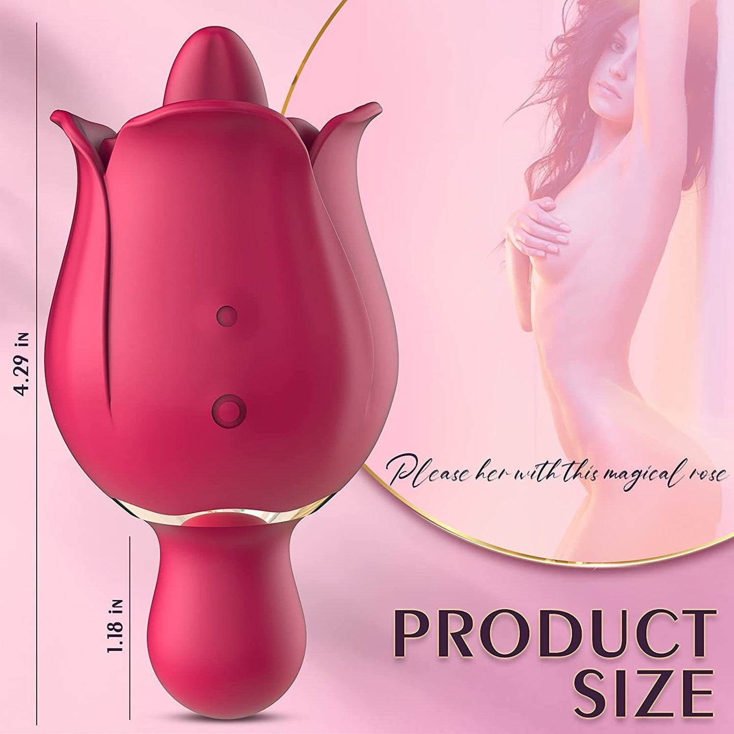 Rose Tongue Licking Vibrator
