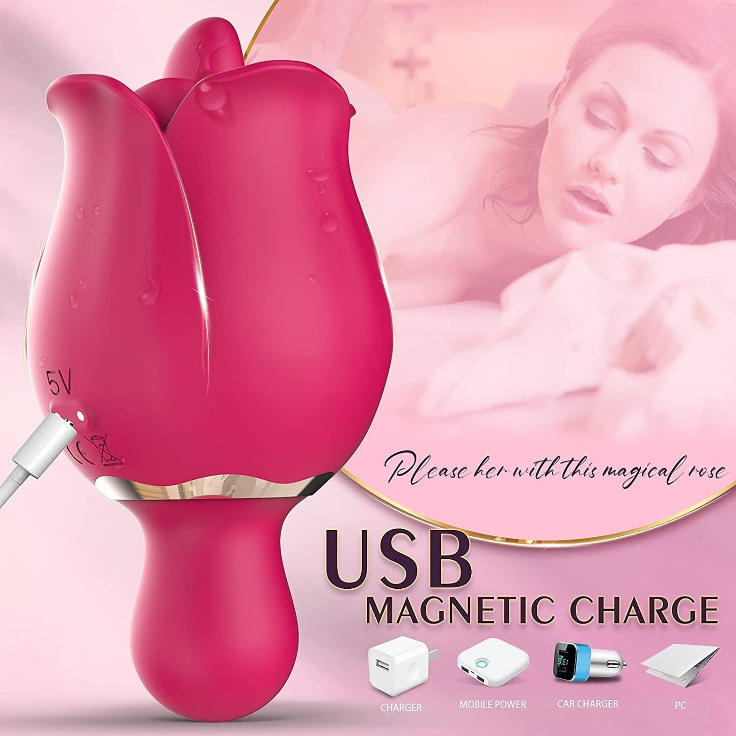 Rose Tongue Licking Vibrator