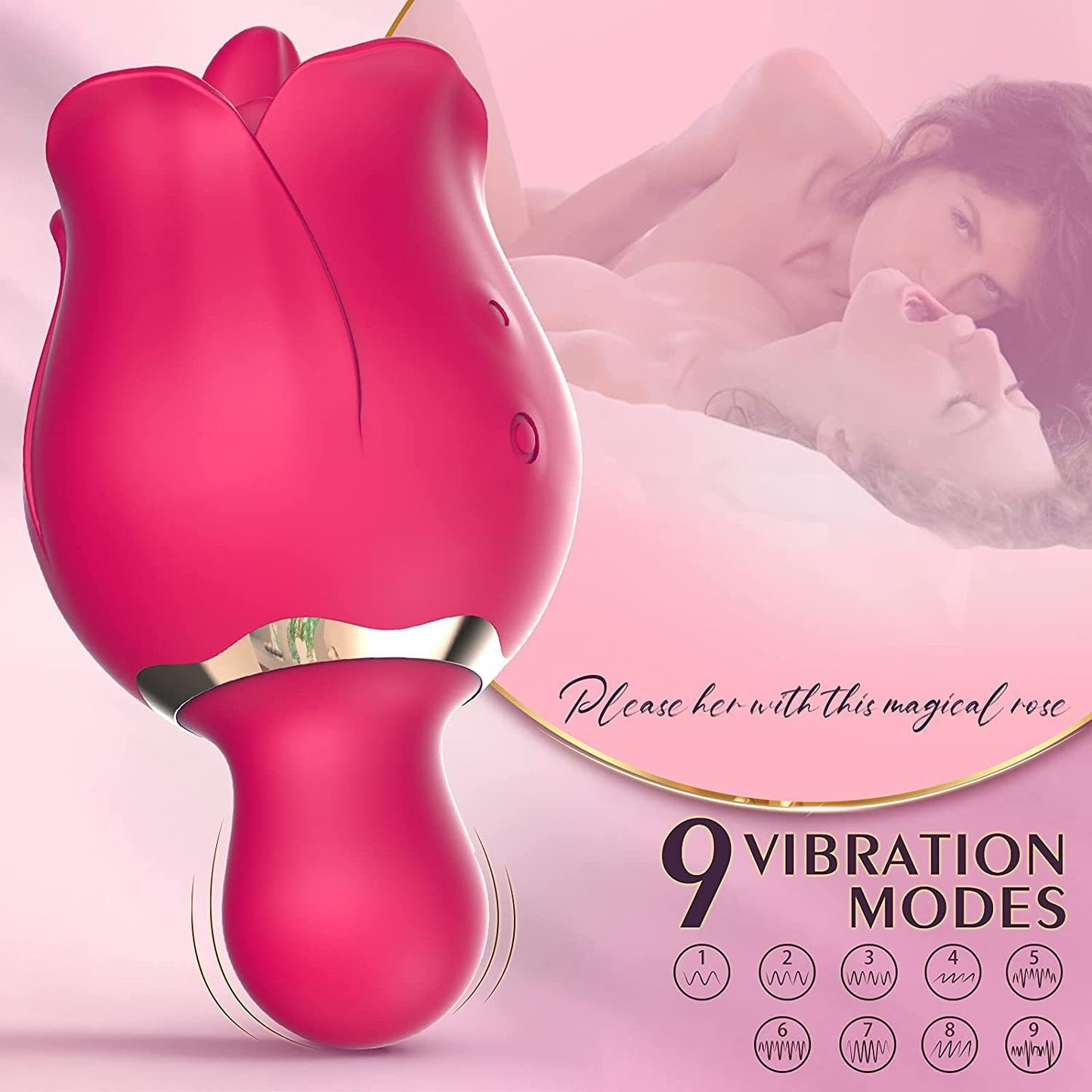 Rose Tongue Licking Vibrator