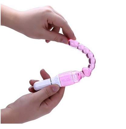 Pink Flexible Textured Vibrator