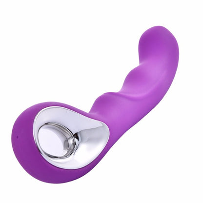 Purple Wave-Profile Rechargeable Vibrator