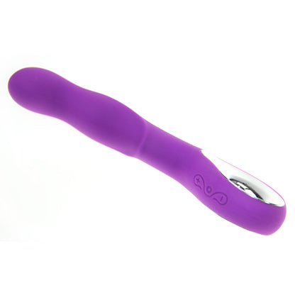 Purple Wave-Profile Rechargeable Vibrator