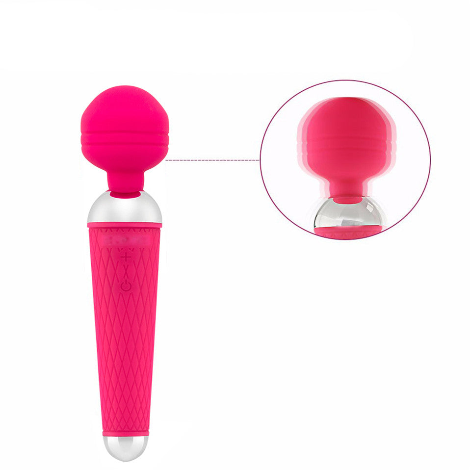 Personal Wand Massager in rose Red