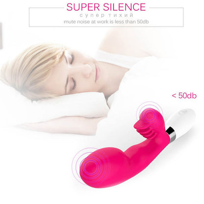 Pink Rabbit Vibrator with White Handle