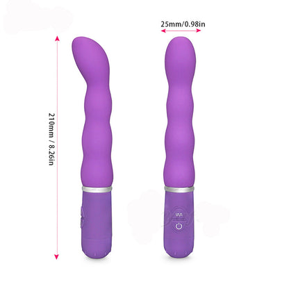 Purple Contoured Stick Vibrator