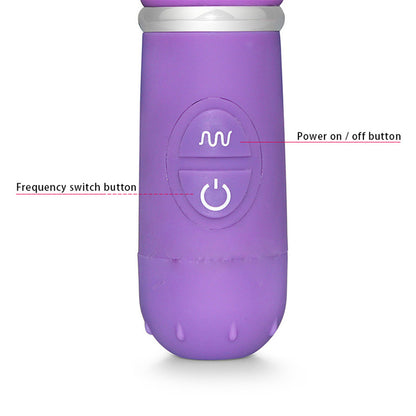 Purple Contoured Stick Vibrator