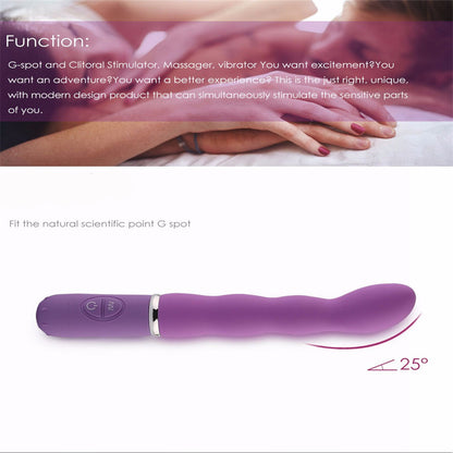 Purple Contoured Stick Vibrator